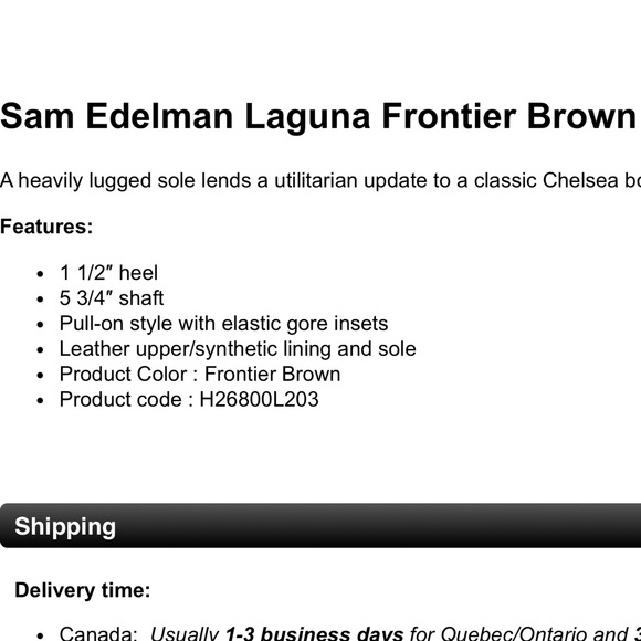 NEW $178 Sam Edelman Laguna Chelsea Lug Sole brown boot size 4 - Picture 3 of 8